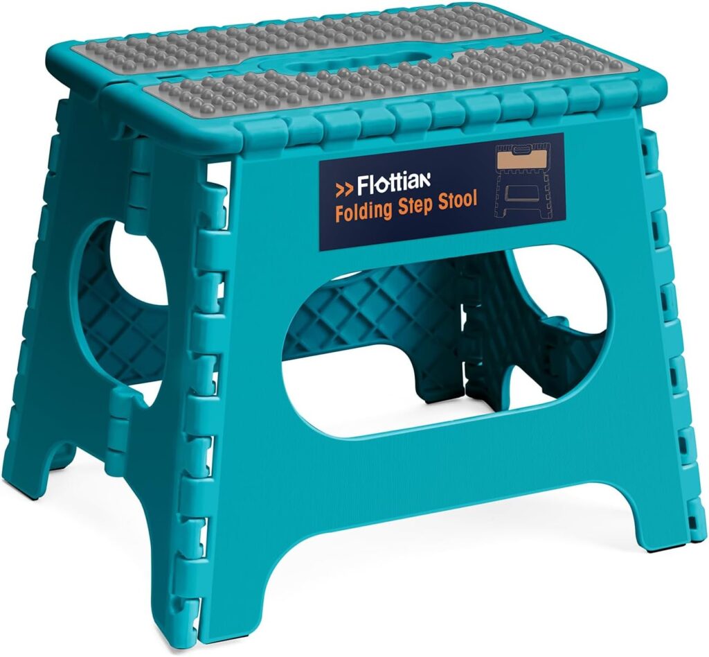 teal colored Step stool.